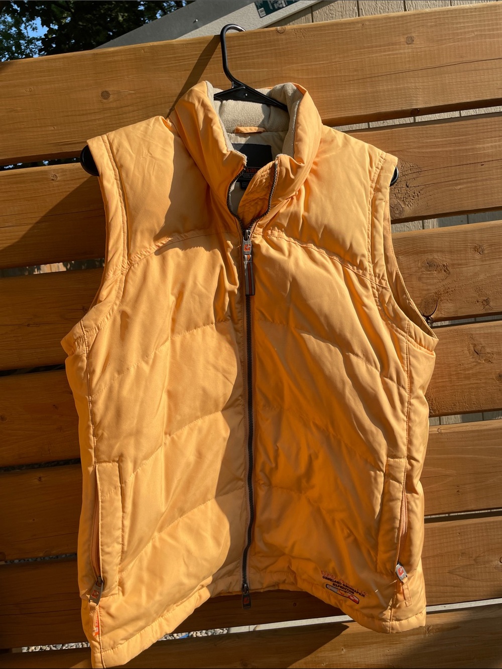 Killtec Women's Quilted Sleeveless Vest in Mustard Yellow
